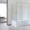 Душевой уголок Royal Bath BP 120х80 R профиль белый стекло прозрачное RB8120BP-T-R - 1