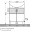 Тумба с раковиной напольная Санта Дублин 60 белый - 6