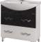 Тумба с раковиной Bellezza Маргарита 75 белая с черным - 1