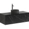 Тумба под раковину подвесная Sancos Stone 120 черная ST120NM - 0