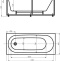 Акриловая ванна Aquatek Оберон 180x80 см OBR180-0000008, белый - 1