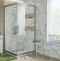 Душевой уголок STWORKI Дублин DE019SC120120200 120x120 см профиль хром матовый 3GW098TTKK000 - 3