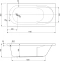 Акриловая ванна Cezares Arno 170x80  ARNO-170-80-45-W37 - 2
