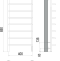 Электрический полотенцесушитель Terminus Полка П8 400х850 с полкой Хром 4670078531445 - 2