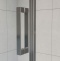 Душевая дверь в нишу Vincea Flex VDP-1F900CL 90 см, хром, стекло прозрачное - 5