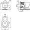 Комплект Ideal Standard Connect Air AquaBlade E212801 унитаз + инсталляция с кнопкой смыва - 13