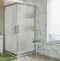 Душевой уголок STWORKI Дублин DE019SC100100200 100x100 см профиль хром глянец, стекло матовое 3GW115TTKK000 - 1