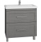 Тумба под раковину напольная Санта Венера 80 серый 221017 - 0