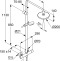Душевая стойка Kludi Logo Dual Shower System с термостатом 6809405-00 - 1