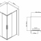 Душевой уголок Vincea Slim-U 90х90 черный стекло прозрачное VSS-2SU900CLB - 1