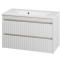 Тумба под раковину Brevita Balaton 100 белый  BAL-06100-01-01П2Я - 1