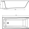 Акриловая ванна Cersanit Lorena 160 ультра белый 63322 - 5