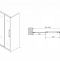 Душевая дверь ABBER Schwarzer Diamant 100 профиль хром  AG30100H - 4