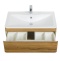 Тумба с раковиной BelBagno Albano 80 светлое дерево - 8