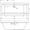 Акриловая ванна Riho Rething Cubic 170х75 B105001005 - 2
