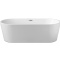 Акриловая ванна Aquatek Ово 180х80 белый с ножками и сливом-переливом  AQ-99880 - 0