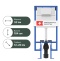 Комплект Унитаз подвесной STWORKI Хальмстад SETK2804-0606-001-1-6000 с микролифтом + Система инсталляции для унитазов STWORKI 510162 с кнопкой смыва 230824 белой 561106 - 8