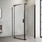 Душевой уголок Royal Bath TR 85х120 профиль черный стекло прозрачное RB1285TR-T-BL - 1