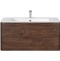 Тумба с раковиной Vincea Paola 100 темное дерево - 0