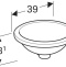 500.746.01.2 Geberit VariForm Раковина с установкой под столешницу круглой формы, D1=33 см, без отв. под смеситель, без отв. перелива - 3
