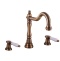 MK532.5SM MORAVA RETRO - смеситель для умывальника на 3 отверстия, CLICK-CLACK, ЦВЕТ БРОНЗА - 0