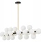 Люстра на штанге LUMINA DECO Marsiada LDP 6033-24 BK+GD - 1
