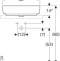 500.779.01.2 VariForm Раковина с установкой на столешницу прямоугольной формы, 55х40 см, без отв. под смеситель, без отв. перелива - 1