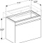 869850000 Renova Nr. 1 Plan шкафчик под раковину 776х586х438 мм белый глянец - 1