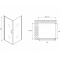 Душевой уголок Abber Sonnenstrand 100х75 хром стекло матовое AG04100M-S75M - 1