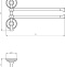 Полотенцедержатель Migliore Fortuna 27675 поворотный двойной, золото - 1