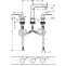 Смеситель hansgrohe Metropol для раковины на 3 отверстия 32514000, хром - 1