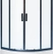 Душевой уголок Royal Bath ВК 90х90 с поддоном профиль черный стекло матовое RB90BK-C-BL - 0