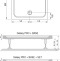 Душевой поддон Ravak Galaxy pro 80x100 см  XA04A401010 - 2