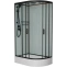 Душевая кабина Frank 120х80 левая черная стекло прозрачное 143009 - 0