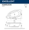 Акриловая ванна Excellent Kameleon 170x110 белая бронза левая с гидромассажем WAEX.KML17.SMART.BR - 2
