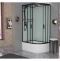 Душевая кабина Frank 120х80 черная левая стекло матовое 20074 - 1