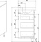 Тумба с раковиной Sanflor Одри 60/2 напольная - 6