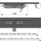APZ1BLACK Водоотводящий желоб с порогами для перфорированной решетки, 
черный-мат низкий, горизонтальный сток, 750 мм, APZ101BLACK-750 
 APZ101BLACK-750 - 1