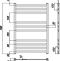 Полотенцесушитель водяной Ravak Degree 50x80 X04000083681 - 3