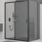 Душевой уголок RGW Classic CL-48B 100x100 профиль черный матовый стекло прозрачное 32094800-014 - 0