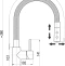 Смеситель для кухни Rav Slezak Seina с гибким изливом черный матовый - хром SE919.5/12CMATC - 3