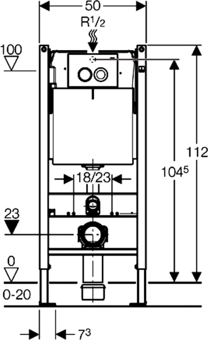 Комплект Geberit Kolo New Eco 458.122.NE.1 унитаз + инсталляция + крышка-сиденье - 8