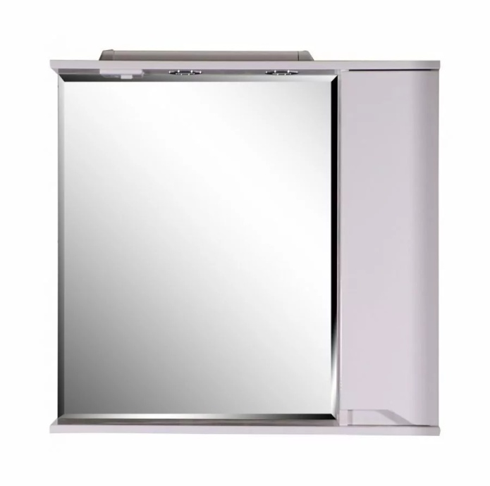Зеркало со шкафчиком ASB-mebel Бари 80 белый 9601 - 0