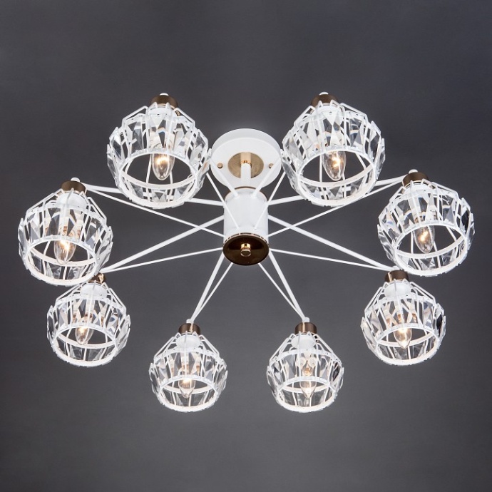 Люстра на штанге Eurosvet Lord 70075/8 белый - 1