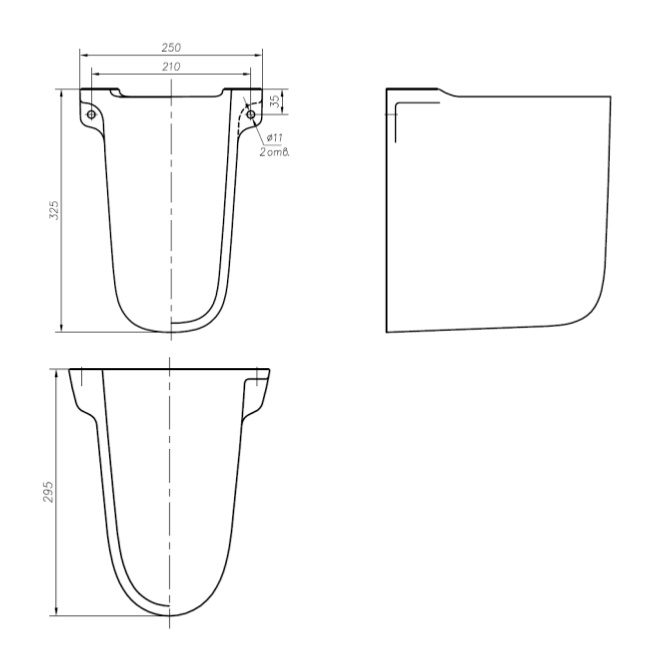 IFO Полупьедестал для раковины Arret RS032100000 - 1