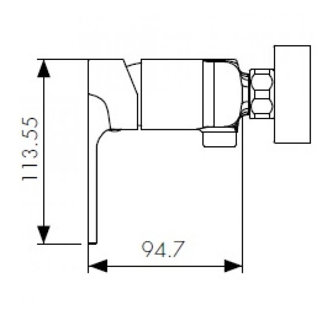 Смеситель для ванны KAISER Linear  59177 - 1