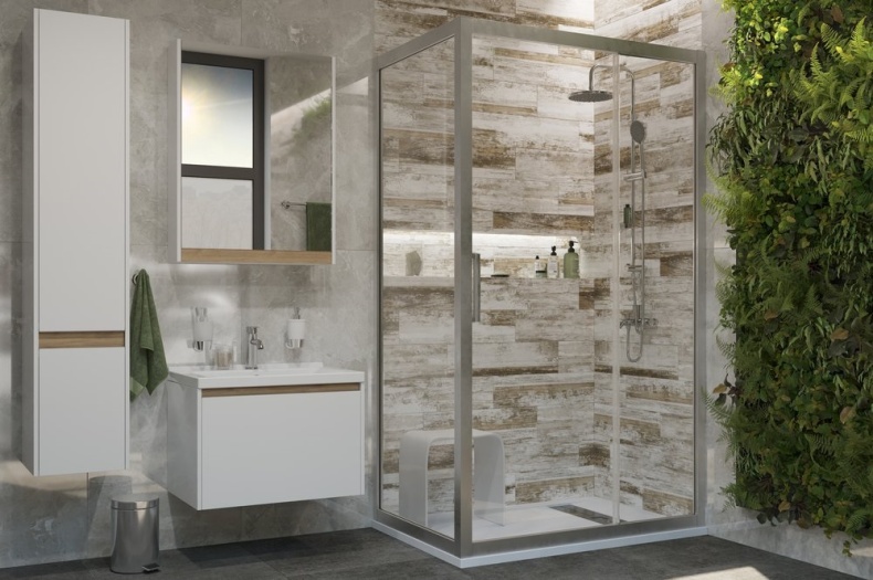 Душевой уголок STWORKI Эстерсунд DE019R80160200 160x80 см профиль хром матовый 3GW179TTKK000 - 3