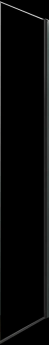 Боковая стенка Vincea Slim Soft 90х200 профиль черный стекло тонированное VSG-1SS900CGB - 0