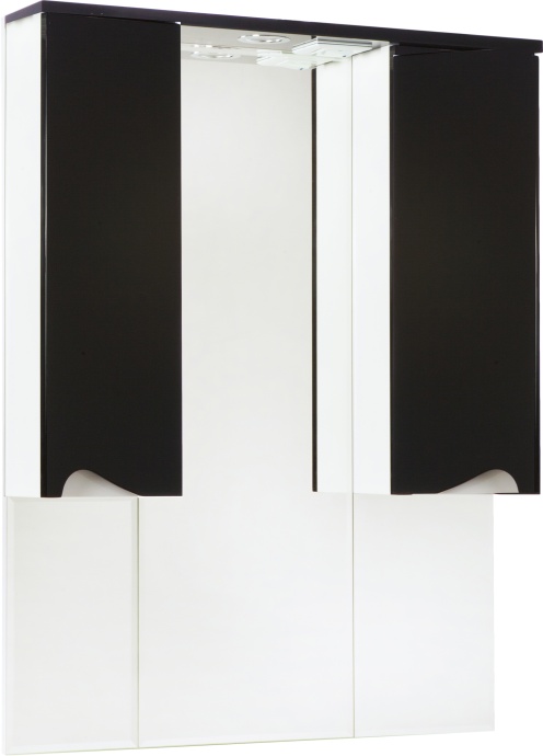 Зеркало-шкаф Bellezza Эйфория 100 черное, с подсветкой 4619117180046 - 0