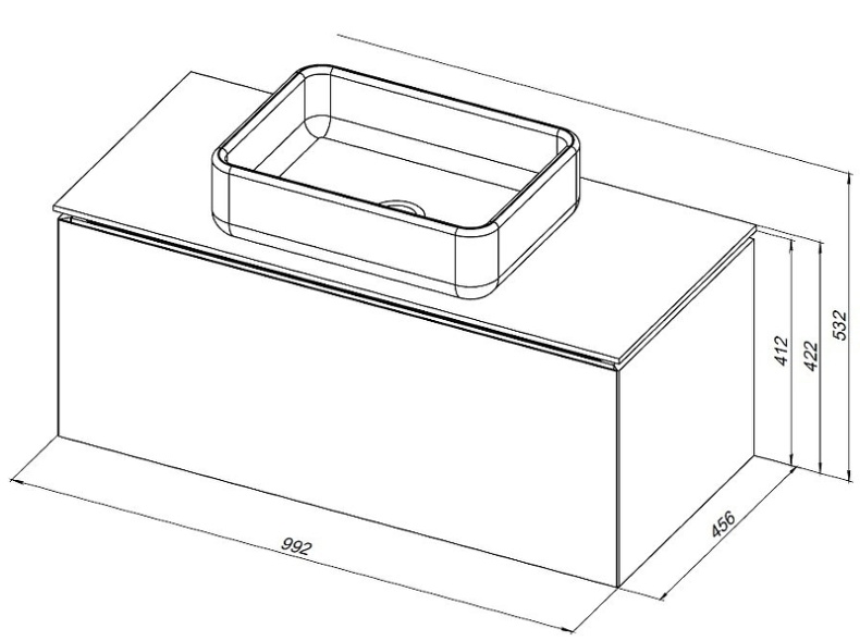 Тумба под раковину Allen Brau Infinity 100 серо - зеленый матовый 1.21004.CGM - 5